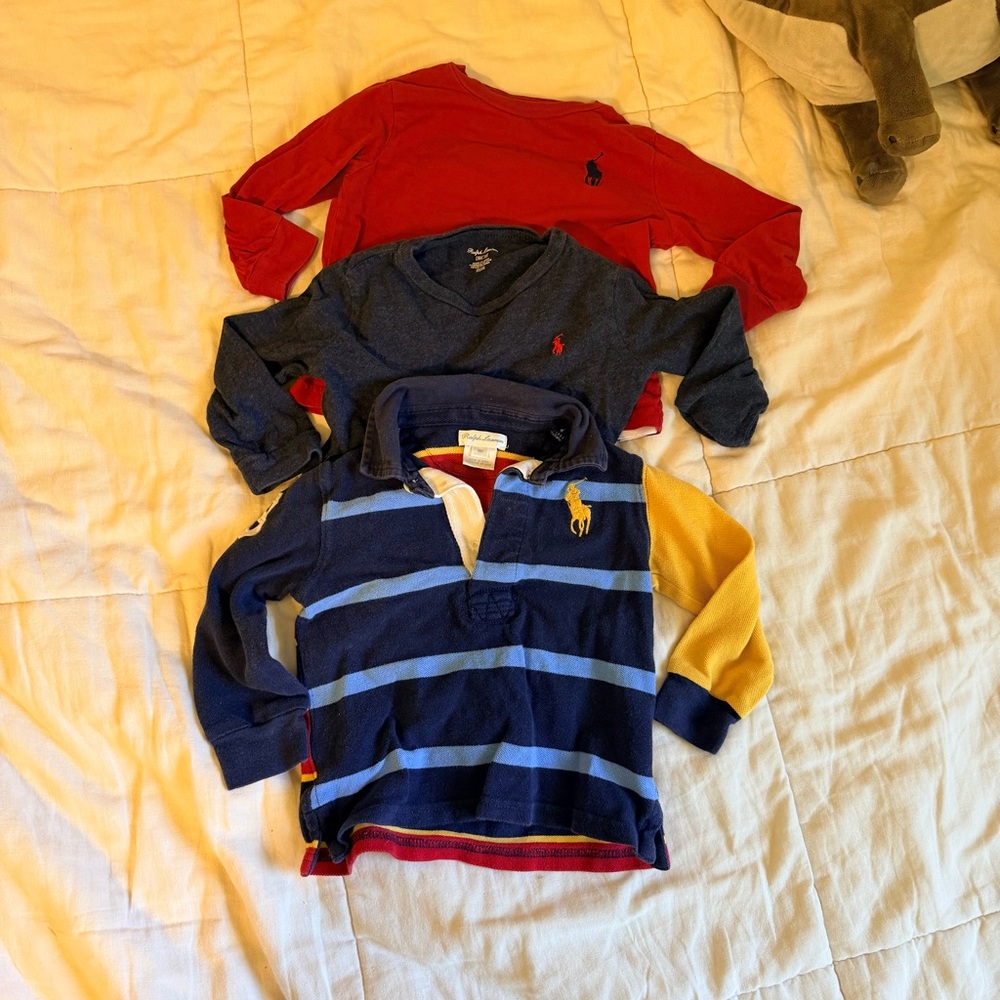 Polo by Ralph Lauren Kids Long Sleeve Tops Bundle 18M